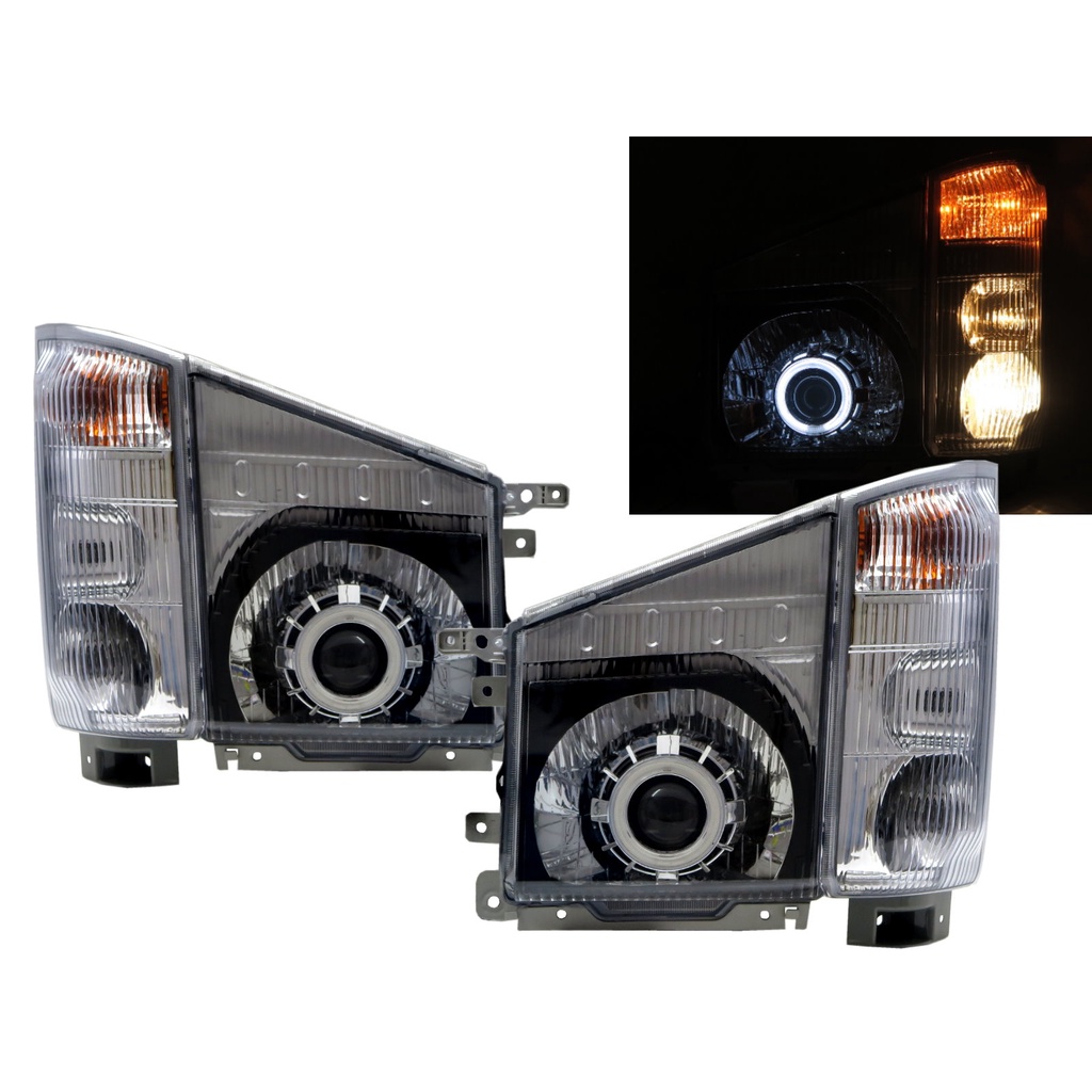卡嗶車燈 適用 ISUZU 五十鈴 100P ELF一路發 N-系列 NJR85 07-ON CCFL魚眼含角燈 大燈