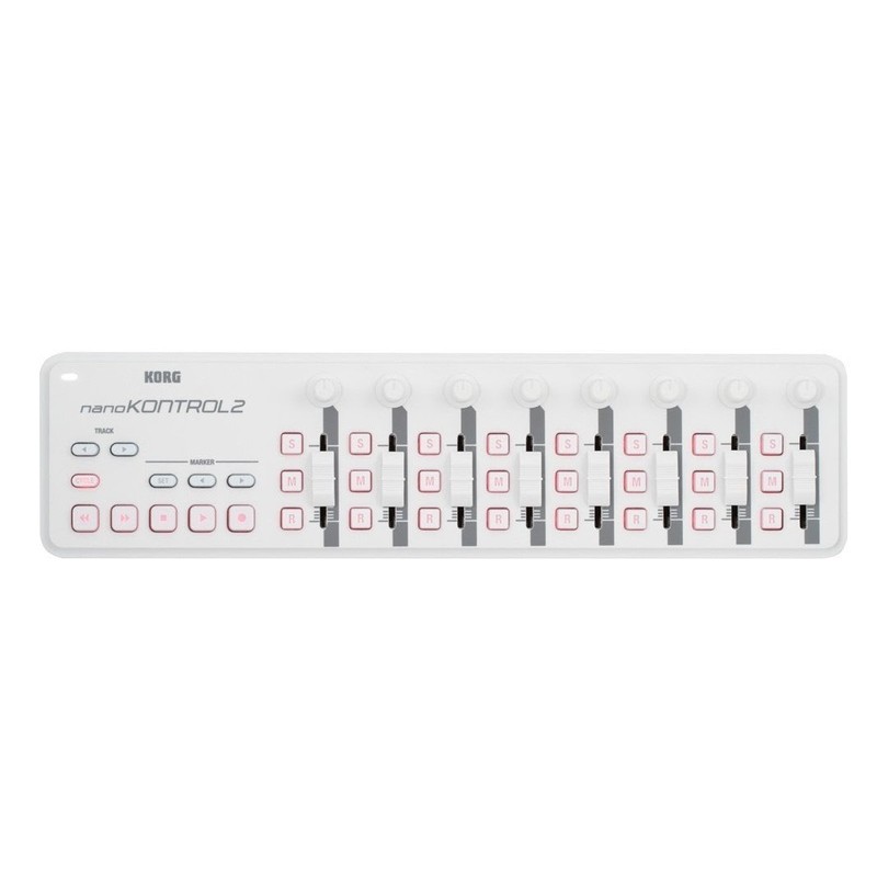 【立昇樂器】 KORG nanokontrol2 midi control 鍵盤控制器 白色 8軌 公司貨