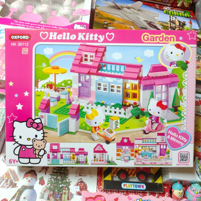 【韓國OXFORD積木】KT Kitty的花園小屋 Hello Kitty Garden-HK30112..玩具1206