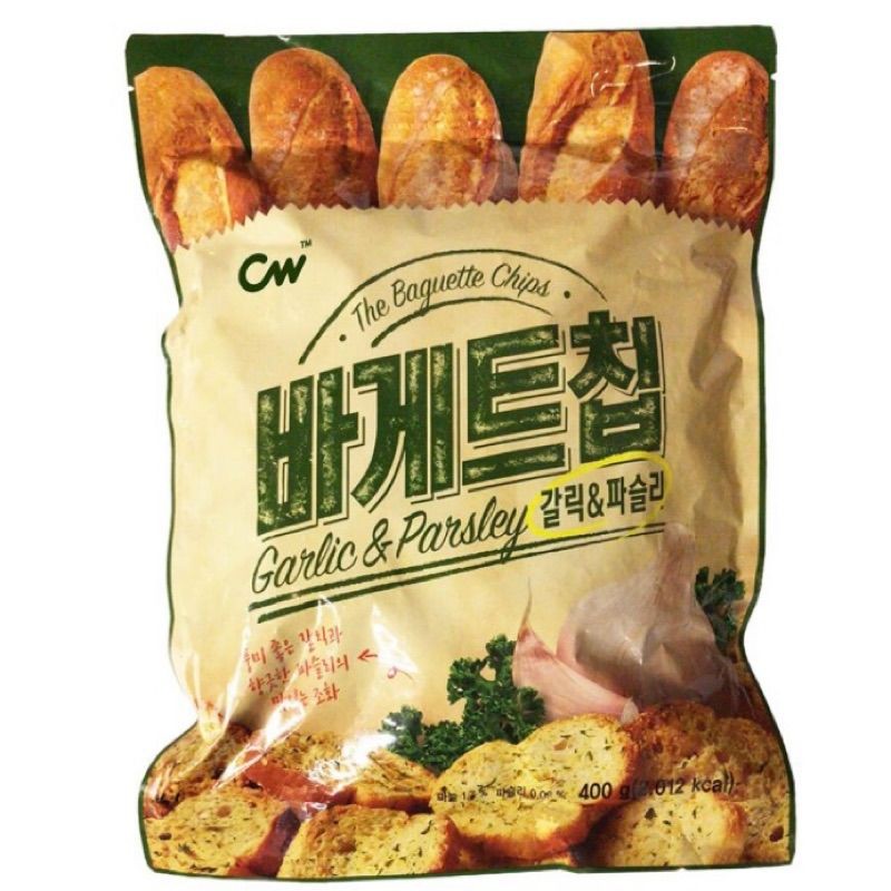 台灣現貨 CW 韓國大蒜麵包餅乾400g/大蒜麵包餅