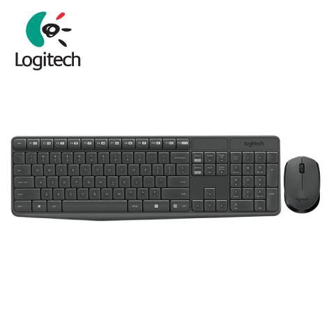 羅技Logitech MK235 無線鍵鼠組/簡約全鍵盤設計/光學追蹤/電池壽命達12個月