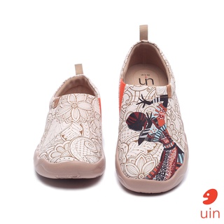 【uin】西班牙原創設計-黑珍珠彩繪休閒女鞋82012076(親子女段)