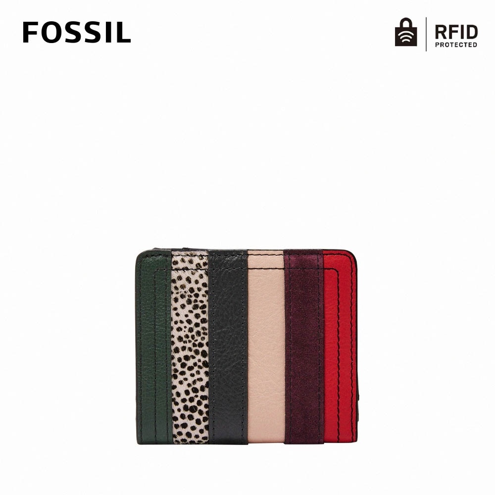 FOSSIL Millie 真皮卡夾零錢包-黑色 SL7964191