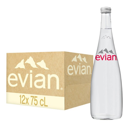 ★滿箱免運 法國evian依雲天然礦泉水(玻璃瓶) 750ML 愛維養Evian