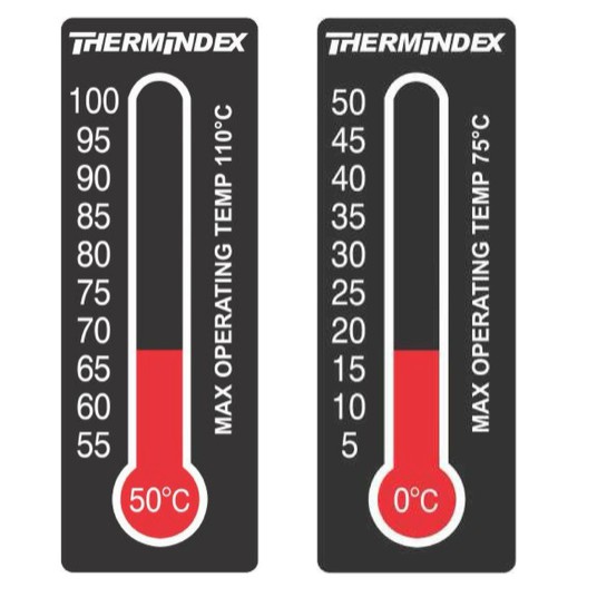 【大樂倉】英國 THERMINDEX可逆式的溫度貼紙/感溫貼紙/測溫貼紙/溫度貼紙/溫度標籤/溫度變色貼紙/表面溫度貼