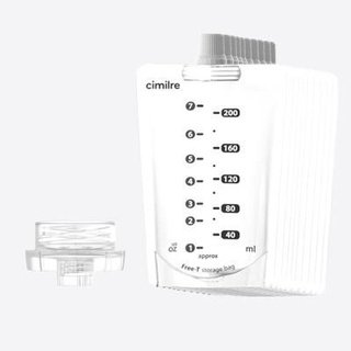 【Cimilre 馨乃樂】多功能拋棄式奶瓶/儲乳袋(200ml) / 寬口轉接頭