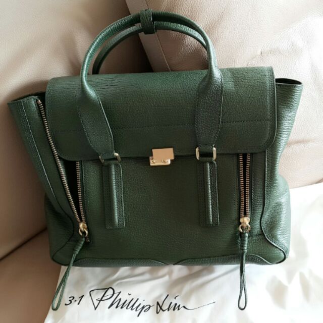 3.1 Phillip Lim Pashli Satchel 大款 墨綠色