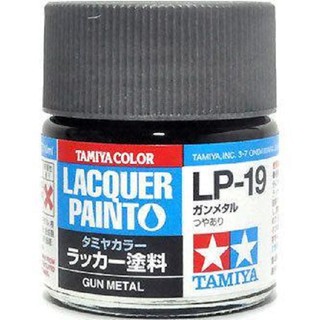 TAMIYA 田宮 模型 耗材 硝基漆 LP-19 亮光 槍黑色 10ml 萬年東海
