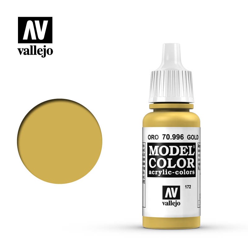 【龍門】Vallejo Model Color 金色（金屬色）  70996 (172)