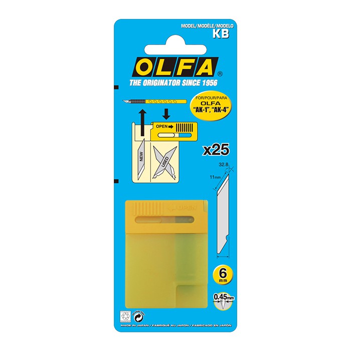 OLFA筆刀刀片 KB 日本包裝型號 XB10 型
