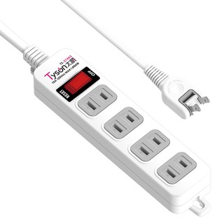 【蝦皮直營】Tyson太順電業 2孔1切4座延長線 台灣製 抗雷擊 1.8米 2.7米 4.5米 廠商直送