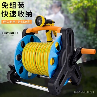 ♥免運♥ 水管收納架 收納架 捲線器 家用高壓水水管收納車架園藝園林澆花洗車卷管器繞管神器免安裝
