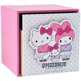 特價 正版授權 KT-630035 木製 Hello Kitty 綜合直式單抽盒 收納盒