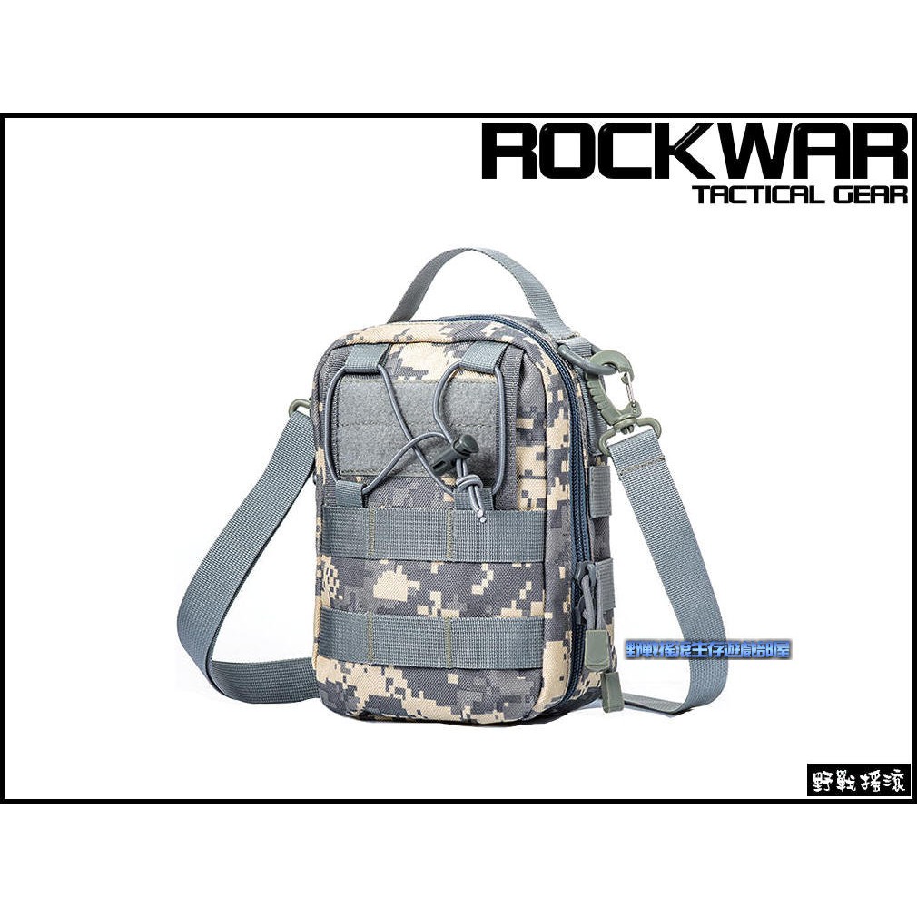 【野戰搖滾-生存遊戲】ROCKWAR 側背式戰術醫療包【ACU迷彩】側背包急救包雜物包單肩包勤務包數位迷彩腰包