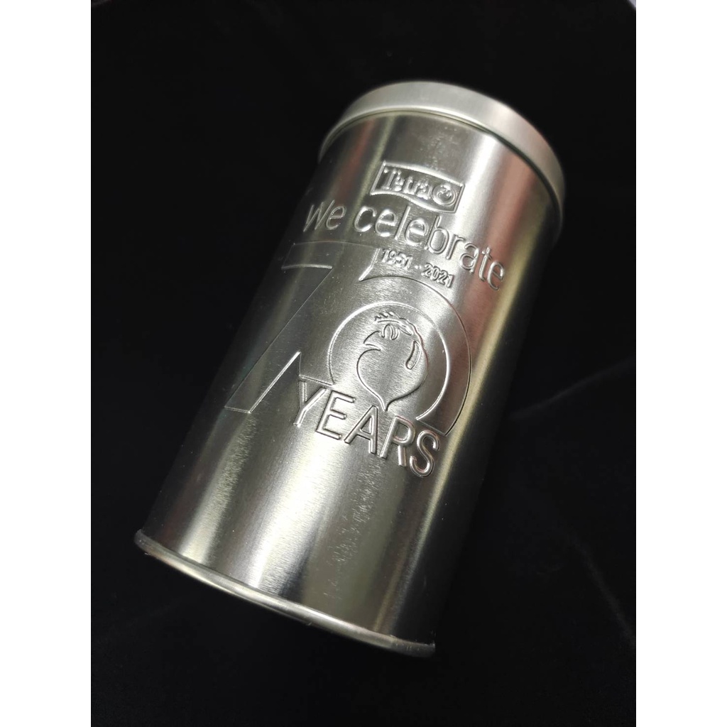 ▶青森水族◀ 日本 Tetra 70周年紀念品 飼料罐 鋁合金 【空罐】
