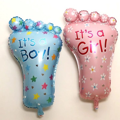 📣台灣現貨📣嬰兒 滿月周歲 生日派對 派對佈置 週歲 奶瓶 氣球佈置 嬰兒車 皇冠 氣球 腳丫 週歲佈置 腳丫子鋁箔氣球