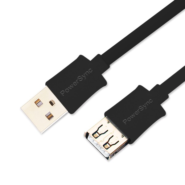 群加 Powersync USB 2.0 A公對A母延長線1.2M~3M (USB2-GFAMAF120)