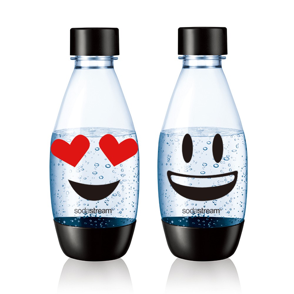 Sodastream 氣泡水機-水滴型專用水瓶 500ML 2入(Emoji)