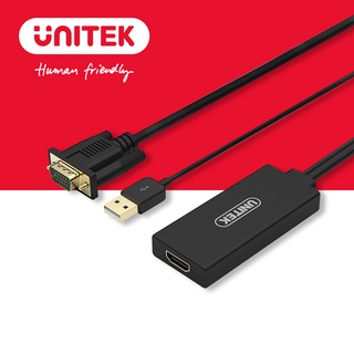 UNITEKVGA(公)轉HDMI(母)影音傳輸轉換線(Y-8711)