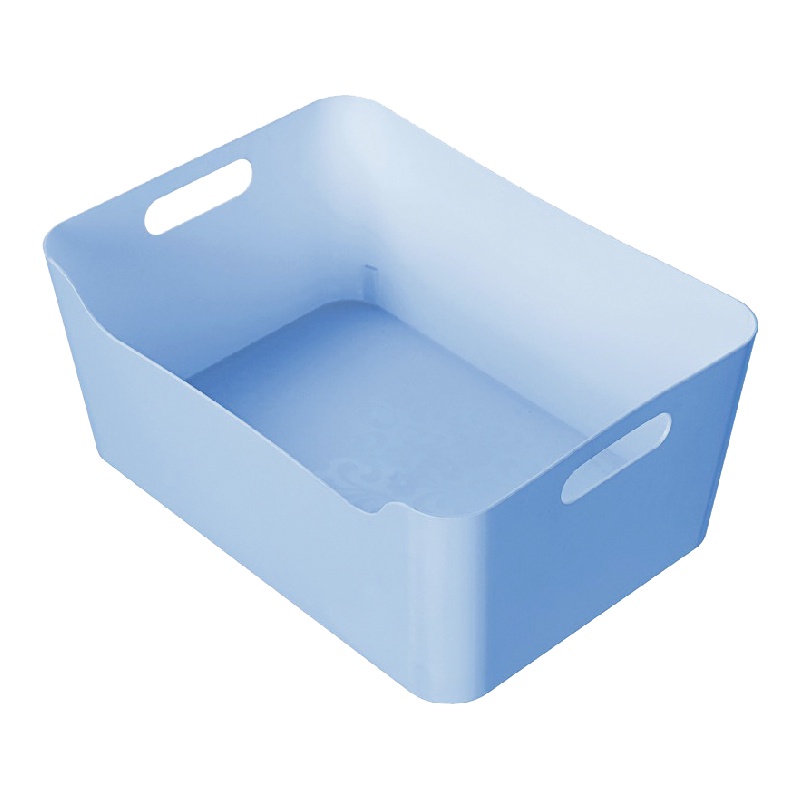 KEYWAY OPEN整理收納盒(藍) 33.5x24x14.2cm 1PC個【家樂福】