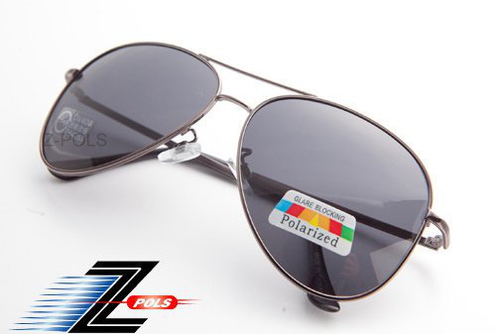 Z-POLS 金屬質感設計款☆名牌風格設計 復古款 寶麗來偏光 太陽眼鏡，全新上市
