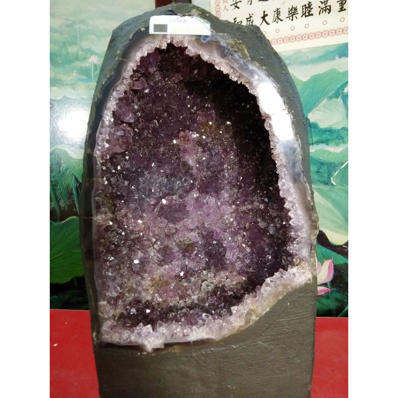 頂級天然 9.05公斤 ((AAA巴西紫水晶洞)) 藏風 納氣