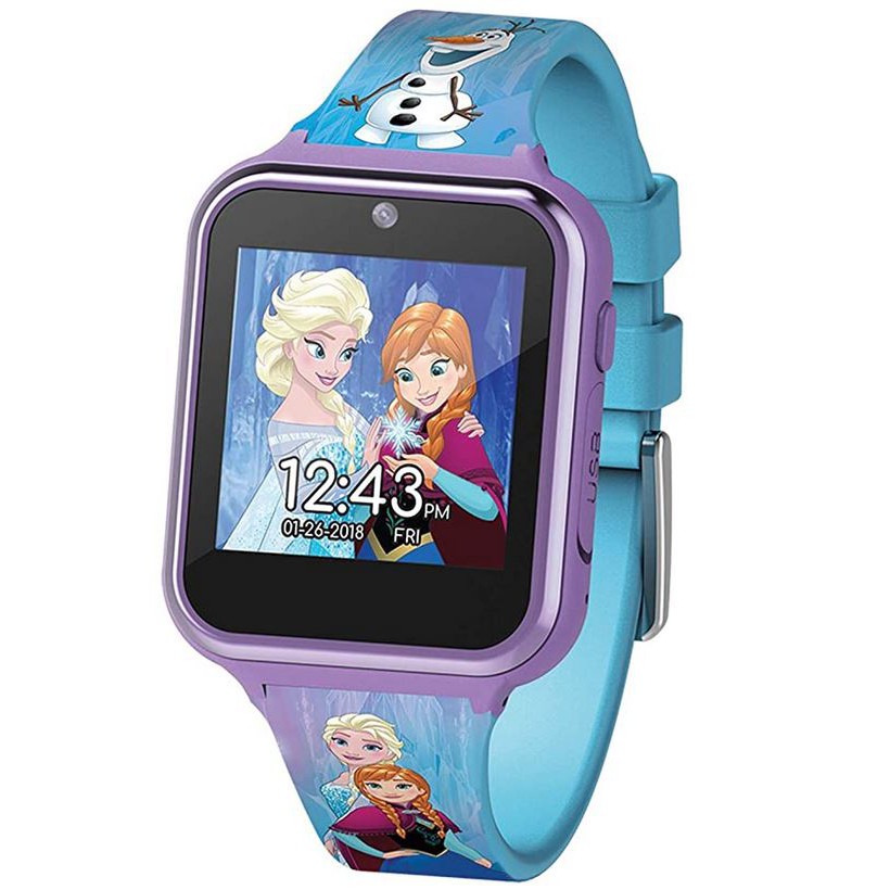 ❤️正版❤️美國迪士尼 冰雪奇緣 FROZEN 艾莎 ELSA 安娜 公主錄音 錄影遊戲觸控螢幕 指針 時鐘 多功能手錶