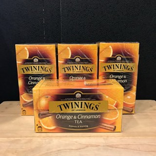 卡拉拉咖啡精品 英國 TWININGS 唐寧茶 香橙肉桂茶 2g×25入