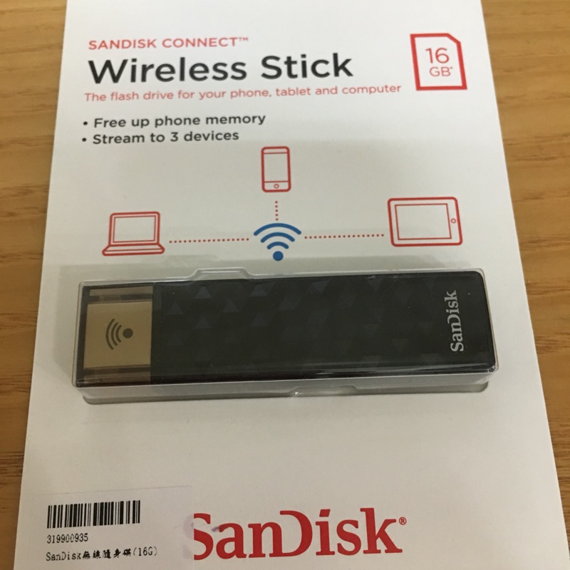特價：待下單。SanDisk Connect 無線隨身碟 16GB