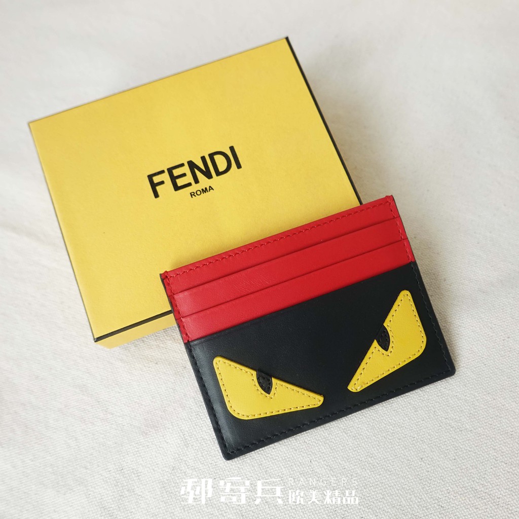 [現貨] FENDI 芬迪 男用 眼睛名片夾 8053362021833