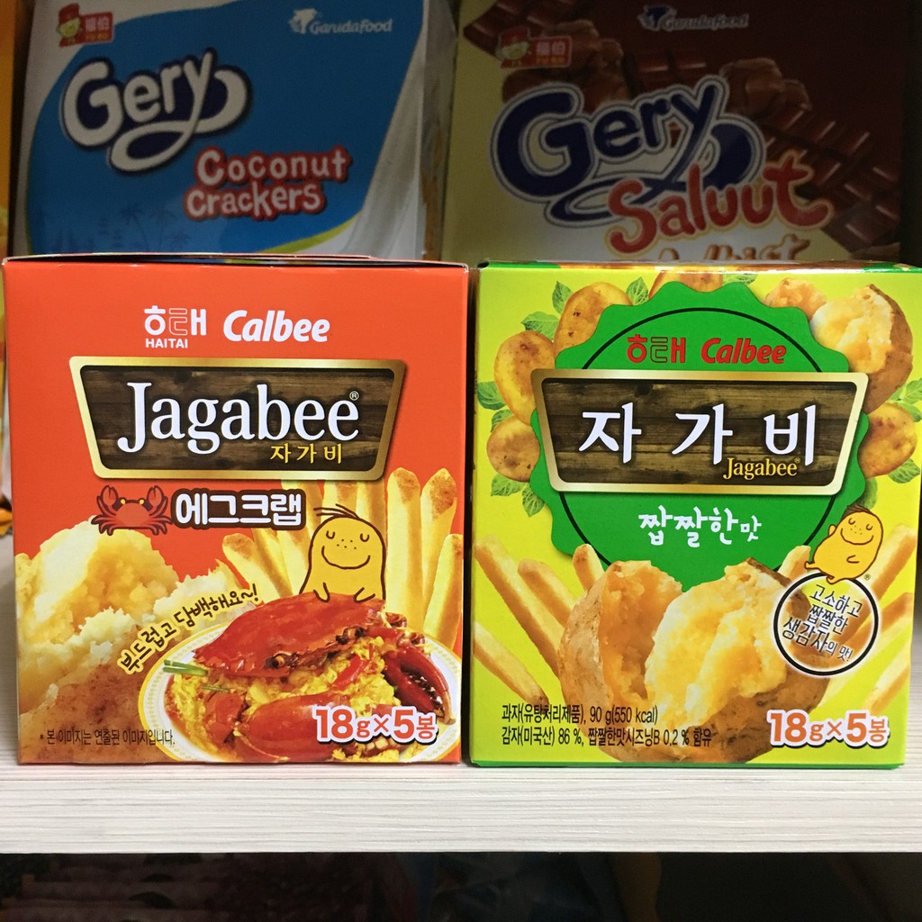 韓國Calbee 卡樂比薯條 螃蟹味/薄鹽味 薯條三兄弟 Jagabee 薯條