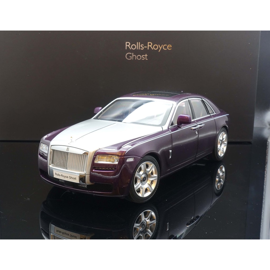 Kyosho 1/18 Rolls Royce Ghost Purple / Silver MASH
