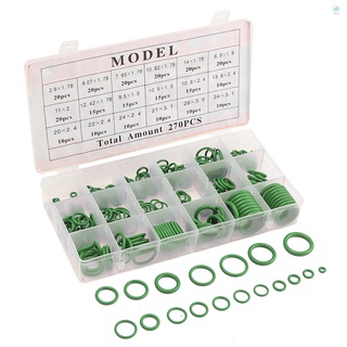O型密封環盒裝綠色270個盒裝空調O型密封橡膠環