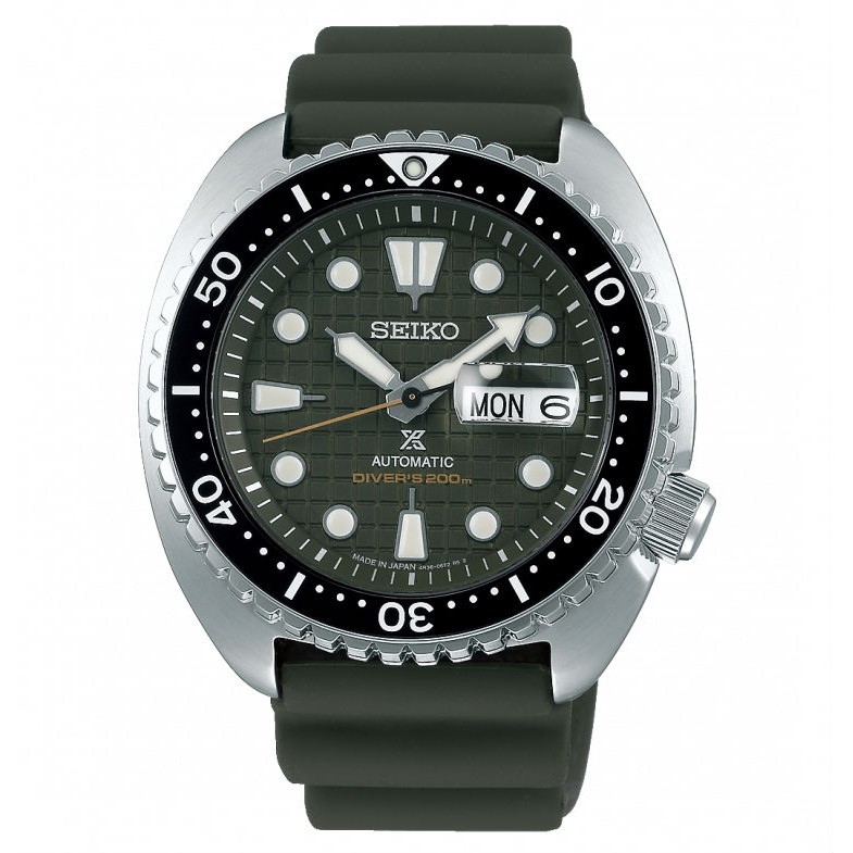 Seiko精工錶 Prospex 4R36-06Z0G(SRPE05J1) DIVER SCUBA潛水機械錶 /軍綠色