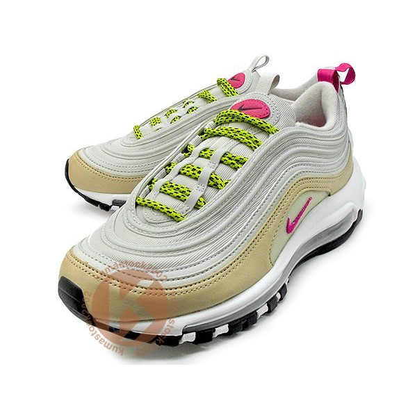 2017 NIKE WMNS AIR MAX 97 ROSA MORTAL 女鞋 白卡其 桃紅勾 921733-004