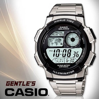 CASIO卡西歐 AE-1000WD-1A 世界地圖 世界時間 日期 計時碼表 電子錶 男錶 42mm