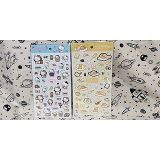 獎勵貼紙 [全新]三麗鷗 貼紙 HELLO KITTY 蛋黃哥 金邊貼紙 超漂亮