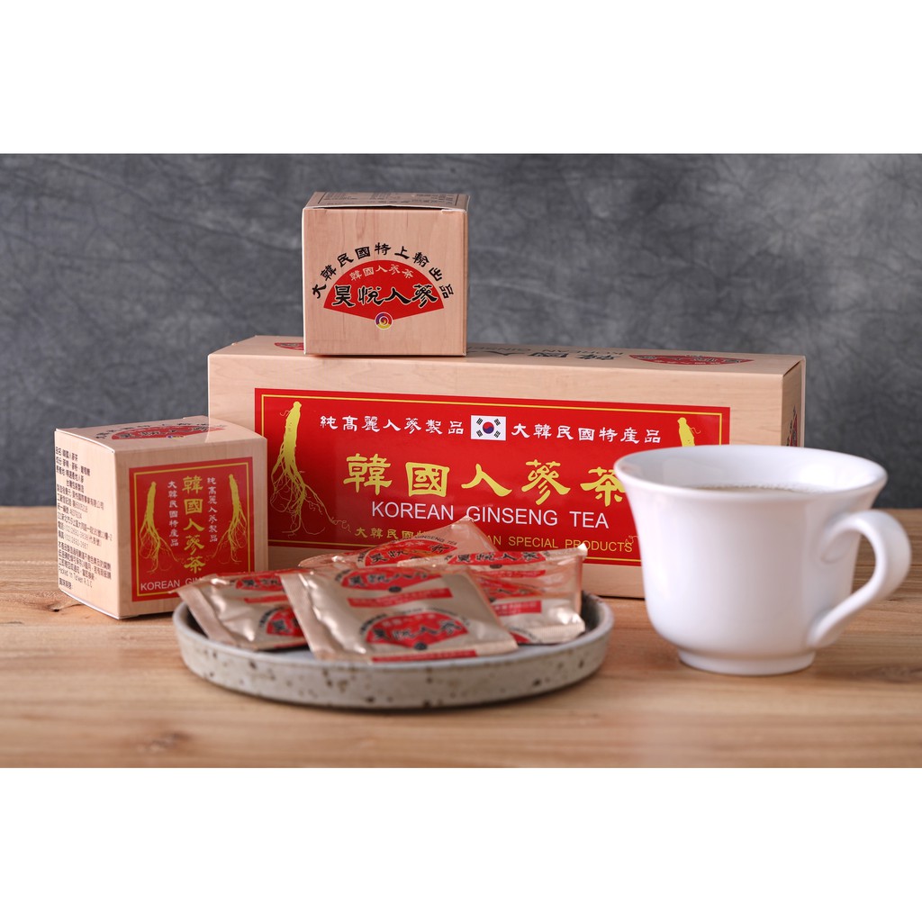 昊之蔘 精選韓國人蔘茶隨身包盒裝5公克x30包 蝦皮購物