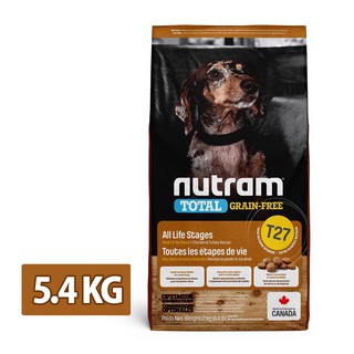 【Nutram 紐頓】T27無穀迷你犬火雞 5.4kg