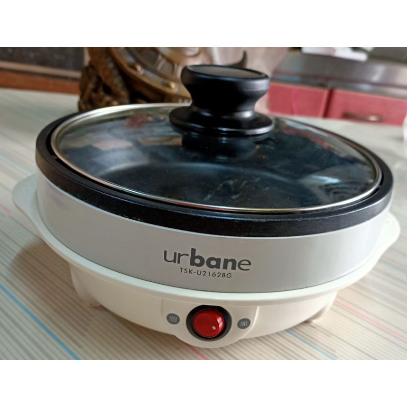 urbane 電火鍋/多功能美食鍋TSK-U2162BG-小火鍋- 煎、煮、炒、蒸可烹調多種