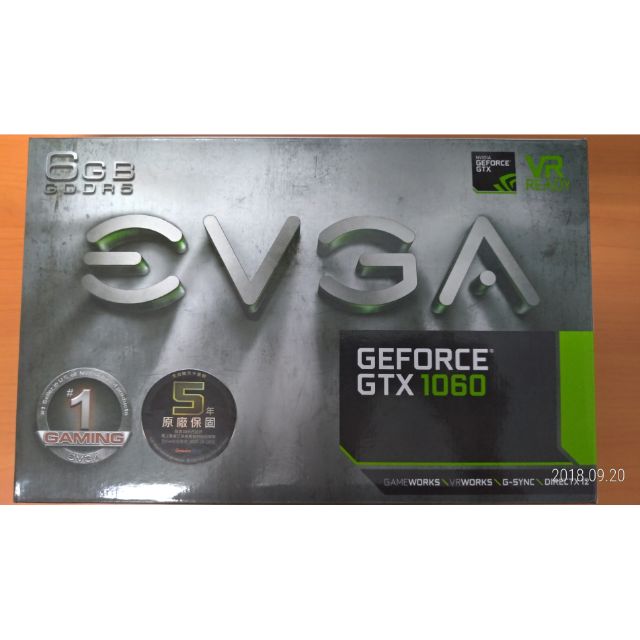 艾維克 EVGA GTX 1060 6G 顯示卡