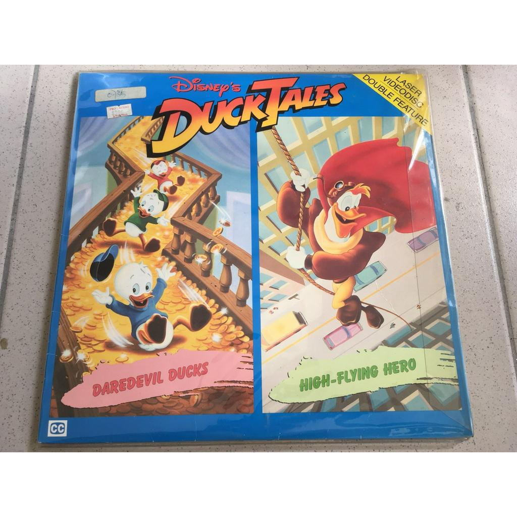 ．私人好貨．二手．LD．早期 迪士尼【DuckTales】中古 非黑膠 鐳射影碟 光碟唱盤 音樂電影 自售