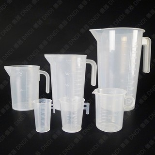 【DNDI儀器】塑膠量杯-透刻 3L、5L『含稅附發票』實驗室器材 塑膠燒杯 塑膠量杯 塑膠有柄燒杯