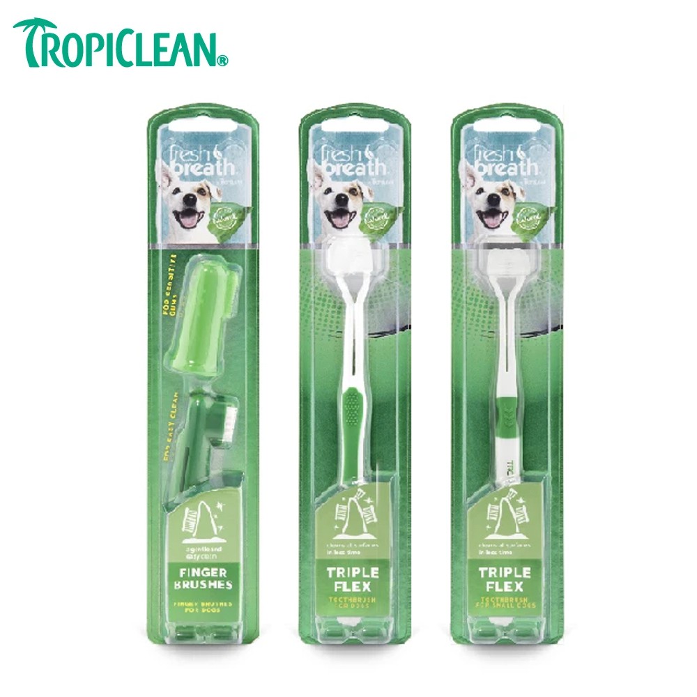 【鮮呼吸】牙刷系列-指套牙刷/三刷頭牙刷S M/L 毛貓寵