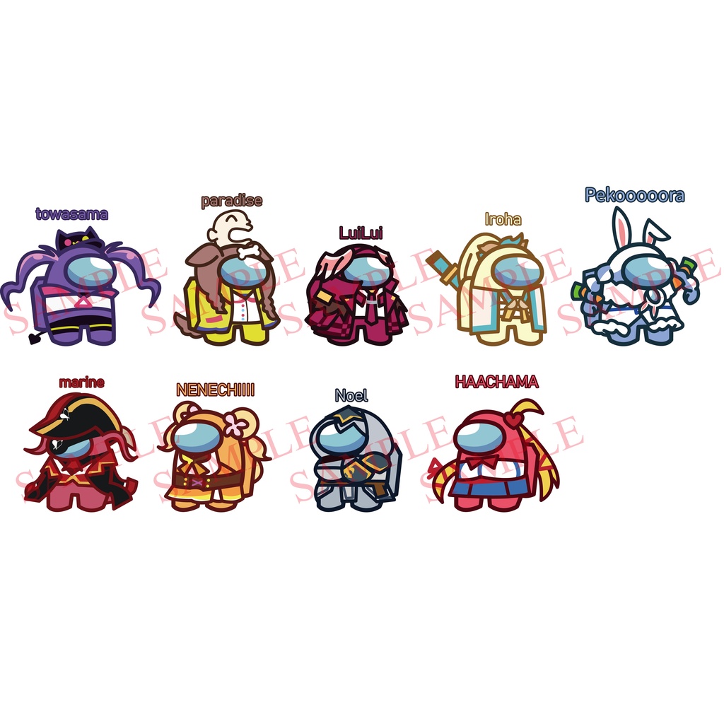 ~出清小屋~現貨全新 hololive 防水 貼紙 車貼 太空狼人殺 常闇永遠 兔田佩克拉 寶鐘瑪琳 沁音 桃鈴音音…