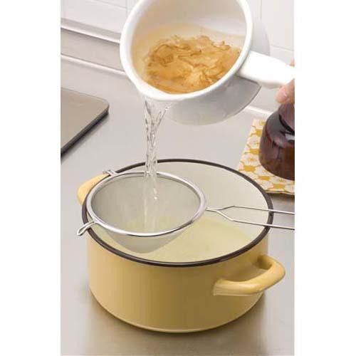 【168JAPAN】日本製 mama cook 布丁 茶碗蒸 過濾蛋液 調理用 不鏽鋼 三角濾網 過濾網