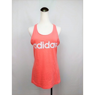 Adidas 桃粉色長版運動背心_女裝_專櫃_二手