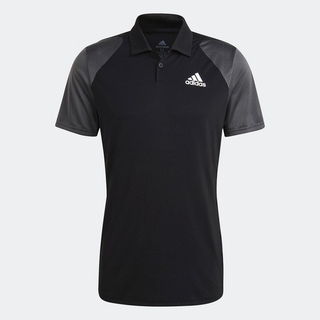 Adidas Club Polo 男 短袖 網球 比賽 運動 休閒 舒適 吸濕 排汗 黑灰 [GL5437]