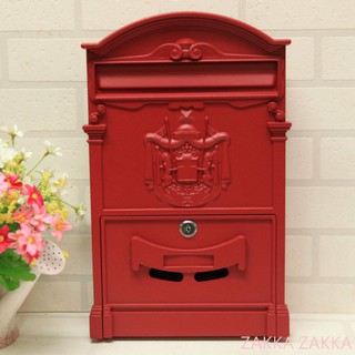 [HOME] 小天使信箱 歐式風格 超取限2件 紅色信箱 信件箱 意見箱 耐候性佳 鑄鋁信箱 郵箱 郵筒