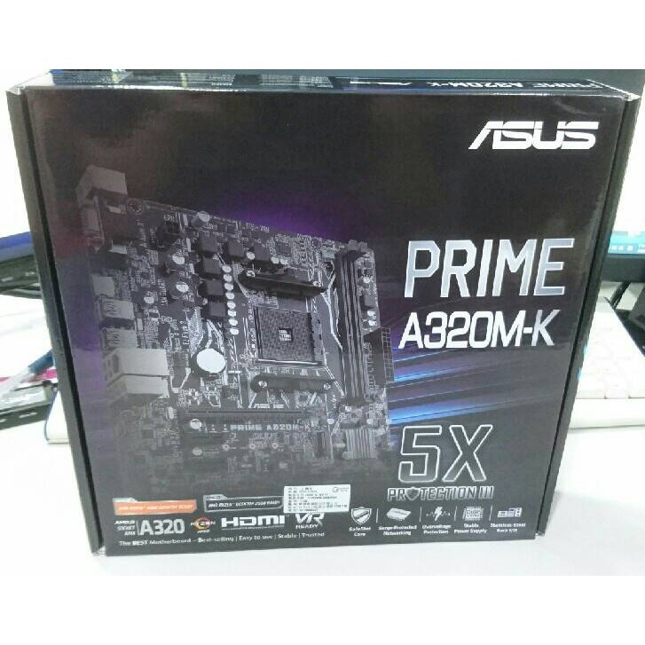 【夜野3C】ASUS PRIME-A320M-K 主機板 AMD AM4